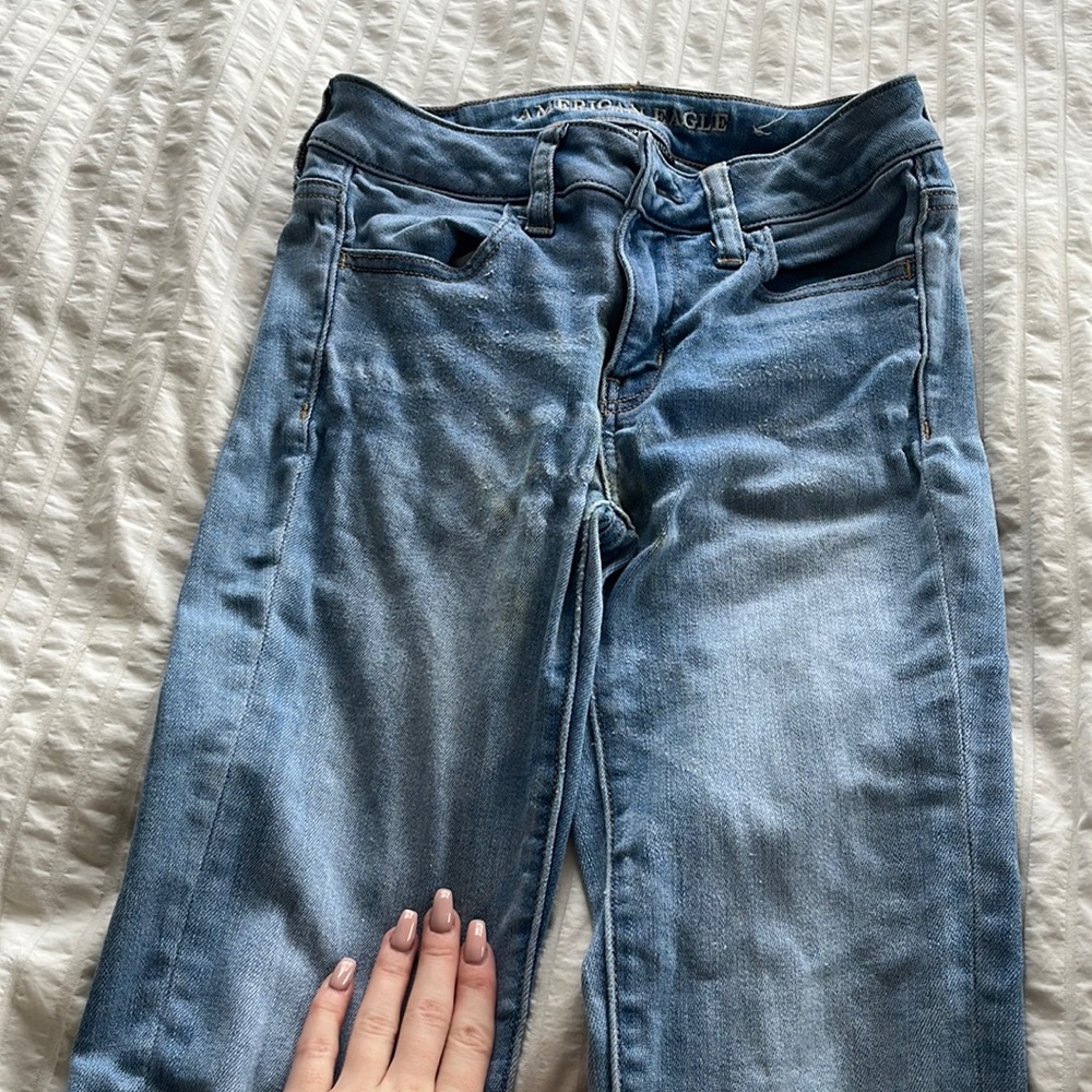 Americana Eagle Size 0 Super Super Stretch High-Rise